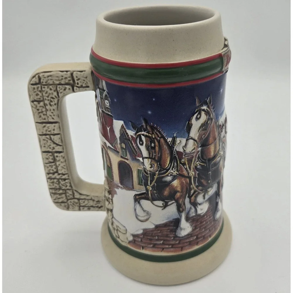 1998 Budweiser Holiday Stein CS343‎ Grant's Farm Holiday